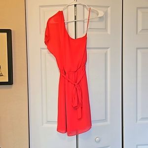 Flowy, Coral colored dress